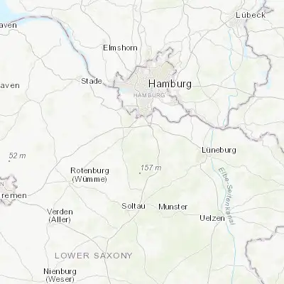 Map showing location of Jesteburg (53.309660, 9.952620)