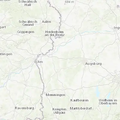 Map showing location of Jettingen-Scheppach (48.389600, 10.438100)