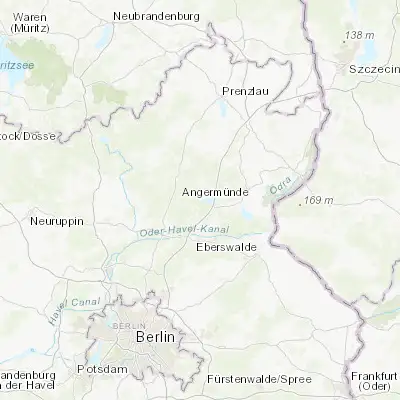 Map showing location of Joachimsthal (52.979450, 13.744930)