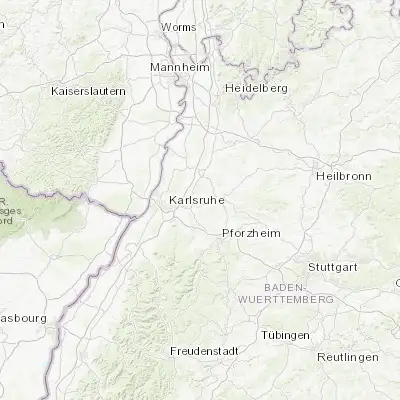 Map showing location of Jöhlingen (49.032180, 8.573500)