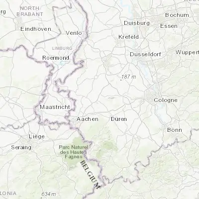 Map showing location of Jülich (50.921490, 6.362670)