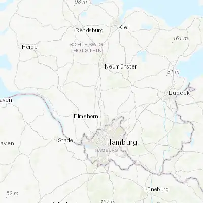 Map showing location of Kaltenkirchen (53.832920, 9.958100)