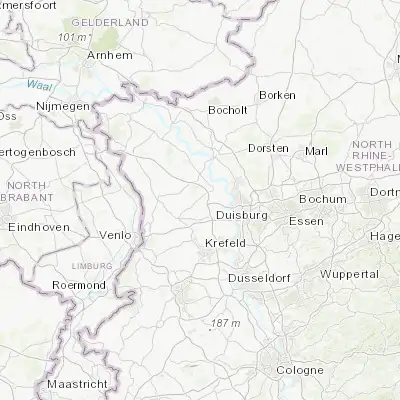 Map showing location of Kamp-Lintfort (51.504670, 6.545870)