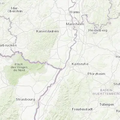Map showing location of Kandel (49.082770, 8.197200)