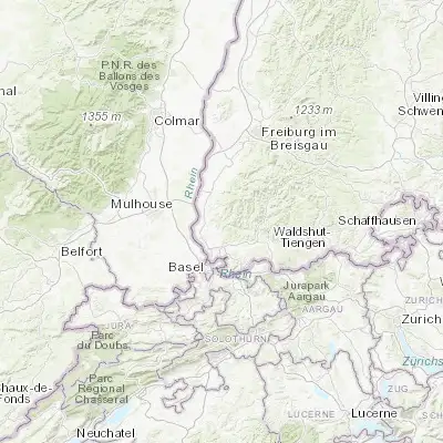 Map showing location of Kandern (47.713930, 7.662370)