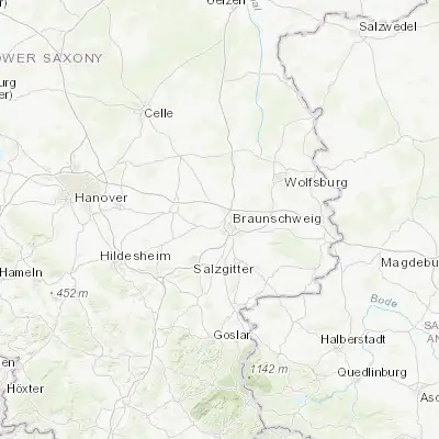 Map showing location of Kanzlerfeld (52.285940, 10.456710)