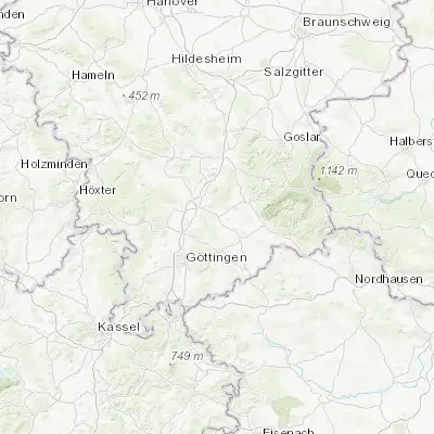 Map showing location of Katlenburg-Lindau (51.683330, 10.100000)