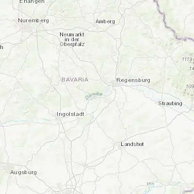Map showing location of Kelheim (48.917250, 11.886180)