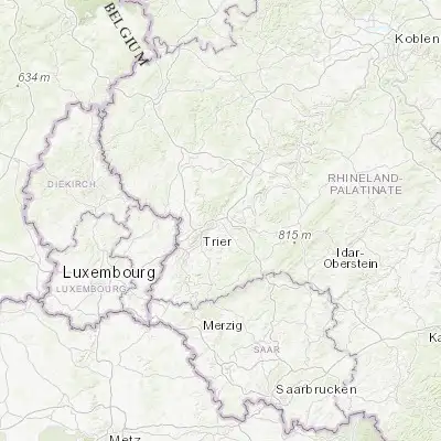 Map showing location of Kenn (49.800000, 6.716670)
