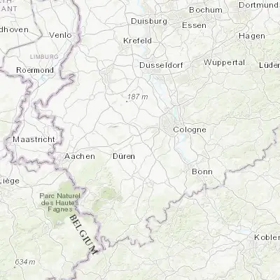 Map showing location of Kerpen (50.869910, 6.696910)