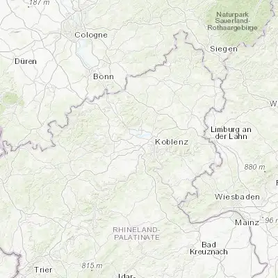 Map showing location of Kettig (50.400000, 7.466670)