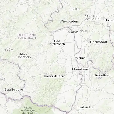 Map showing location of Kirchheimbolanden (49.662490, 8.015130)