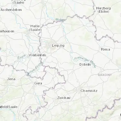 Map showing location of Kitzscher (51.164440, 12.552600)