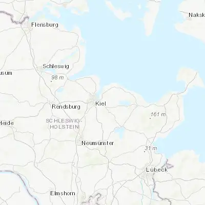 Map showing location of Klausdorf (54.308990, 10.213720)