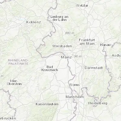 Map showing location of Klein-Winternheim (49.938330, 8.211940)