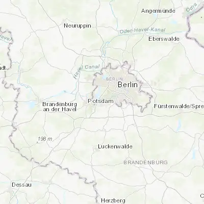 Map showing location of Kleinmachnow (52.407860, 13.225140)