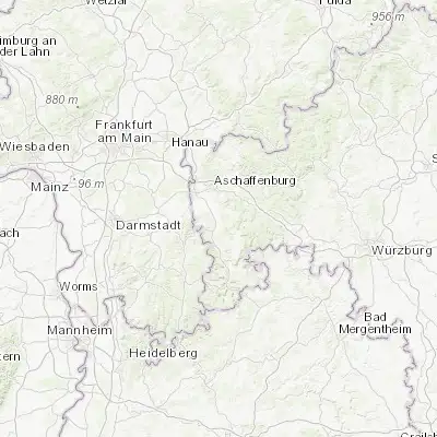 Map showing location of Kleinwallstadt (49.874640, 9.169270)