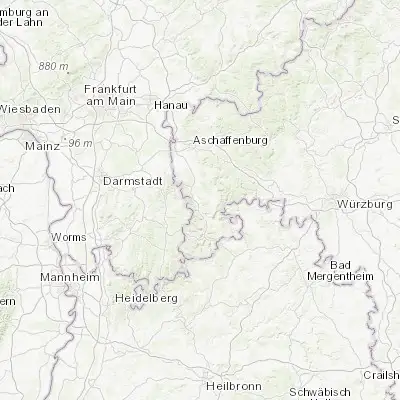 Map showing location of Klingenberg am Main (49.785070, 9.180250)