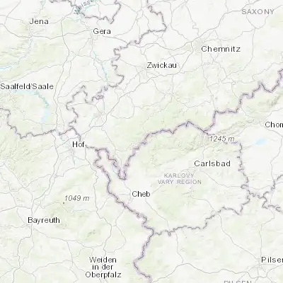 Map showing location of Klingenthal (50.359630, 12.464630)