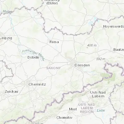 Map showing location of Klipphausen (51.068410, 13.513740)