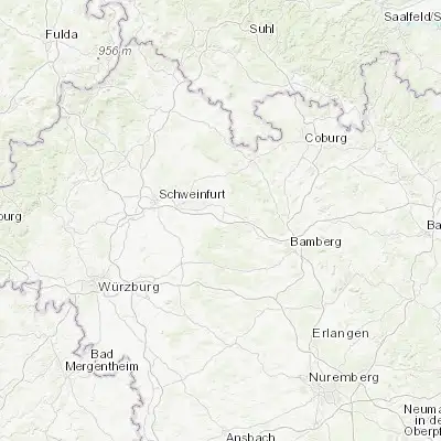 Map showing location of Knetzgau (49.983330, 10.550000)