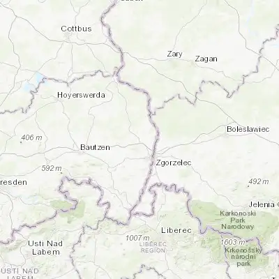 Map showing location of Kodersdorf (51.242720, 14.893360)