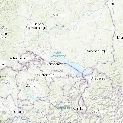 Map showing location of Königsbau (47.679950, 9.185390)