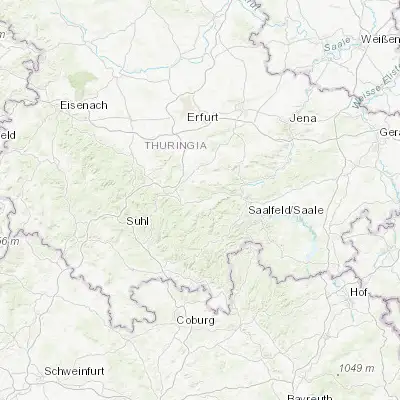 Map showing location of Königsee (50.661430, 11.097480)