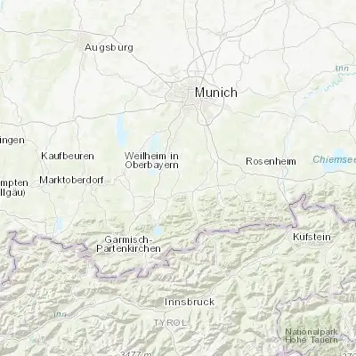 Map showing location of Königsdorf (47.815460, 11.480630)