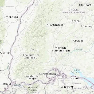 Map showing location of Königsfeld im Schwarzwald (48.138140, 8.419730)