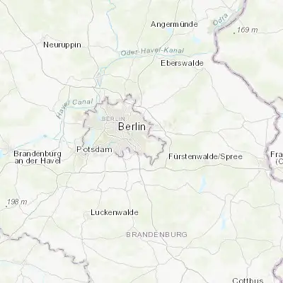 Map showing location of Köpenick (52.445500, 13.574550)