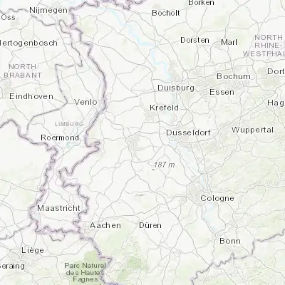 Map showing location of Korschenbroich (51.191390, 6.513520)