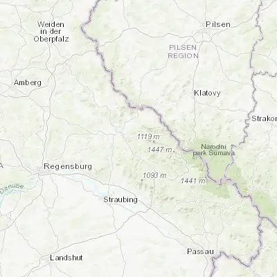 Map showing location of Kötzting (49.176490, 12.855150)