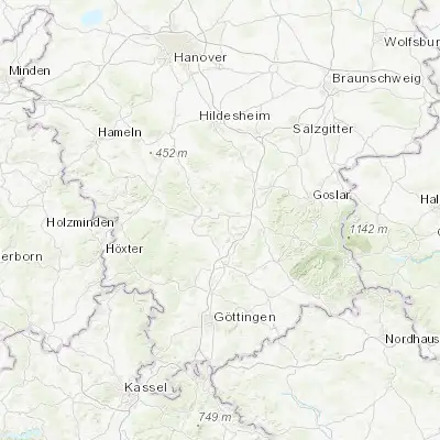 Map showing location of Kreiensen (51.853630, 9.964810)