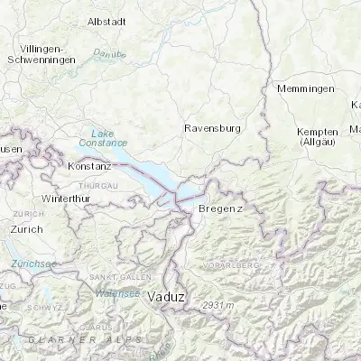 Map showing location of Kressbronn am Bodensee (47.597600, 9.597070)