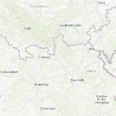 Map showing location of Kronach (50.239630, 11.333080)
