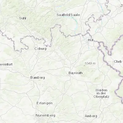 Map showing location of Kulmbach (50.100680, 11.450320)