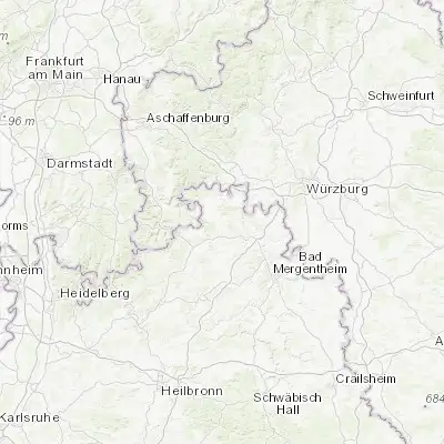 Map showing location of Külsheim (49.669420, 9.523610)