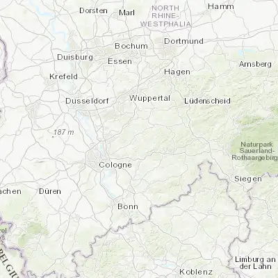 Map showing location of Kürten (51.050000, 7.266670)