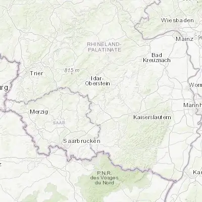 Map showing location of Kusel (49.537720, 7.404720)