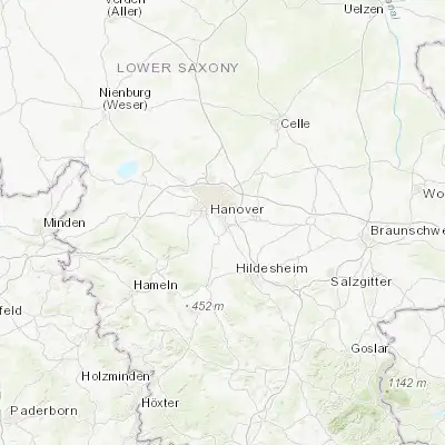 Map showing location of Laatzen (52.315060, 9.797390)