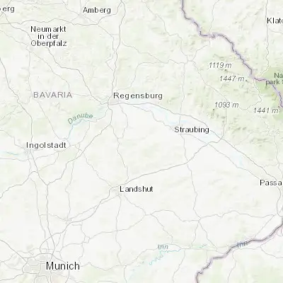 Map showing location of Laberweinting (48.800000, 12.316670)
