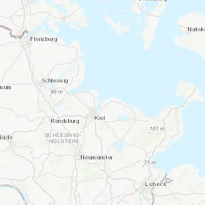 Map showing location of Laboe (54.400000, 10.216670)