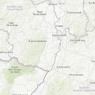 Map showing location of Lachen-Speyerdorf (49.330490, 8.199830)