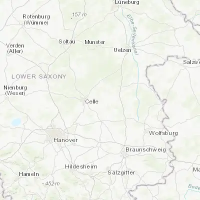 Map showing location of Lachendorf (52.616670, 10.250000)