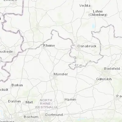 Map showing location of Ladbergen (52.133330, 7.750000)