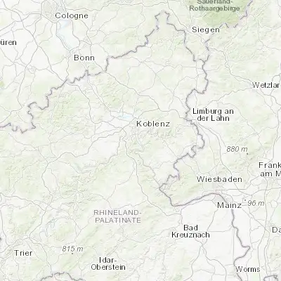 Map showing location of Lahnstein (50.300000, 7.616670)