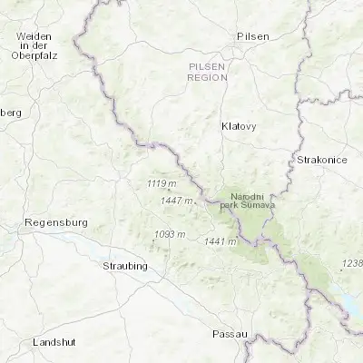 Map showing location of Lam (49.196650, 13.050510)