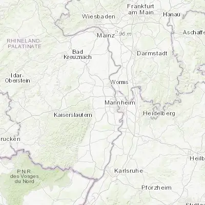 Map showing location of Lambsheim (49.513610, 8.287780)