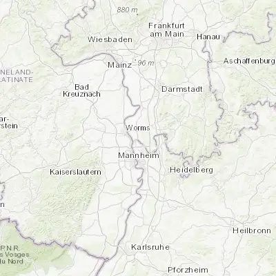 Map showing location of Lampertheim (49.597860, 8.472500)